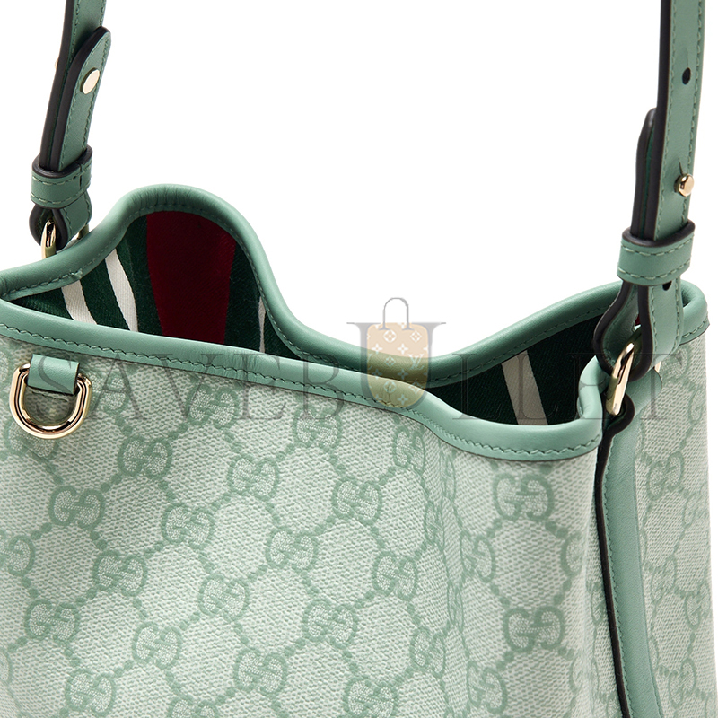 GUCCI GG EMBLEM MINI BUCKET BAG 815118 (19*18*11.5cm)